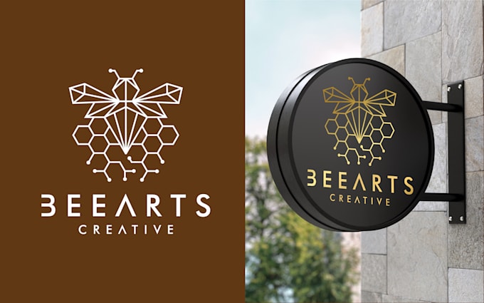create a modern minimalist geometric logo
