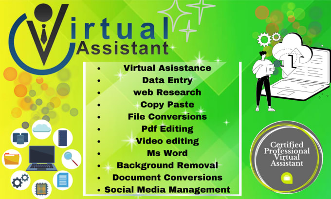 Your reliable virtual assistant in any task by Graphics6262 | Fiverr