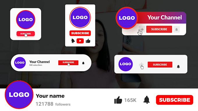 Make youtube subscribe animation, 3d phone, lower thirds by Ns_online ...