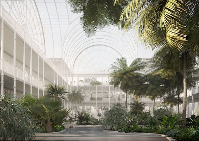 create an atmospheric exterior render