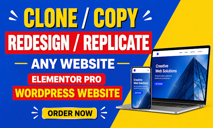 copy clone, duplicate website, redesign wordpress, replicate wordpress website