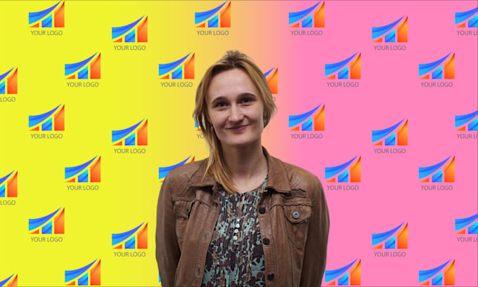 create unique zoom,google virtual backgrounds with your  logo