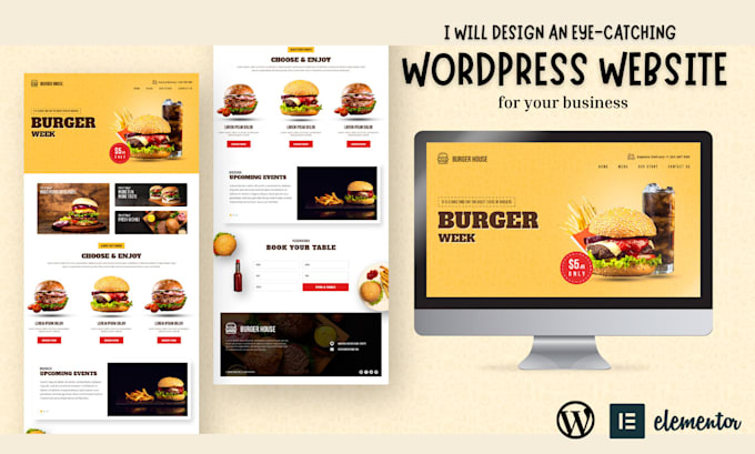 build wordpress website design and website development