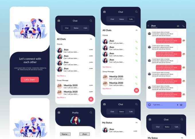 Create a ui ux design for mobile application by Designer9765 | Fiverr