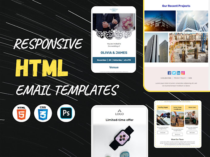 Convert your design layout into email template html coding by ...