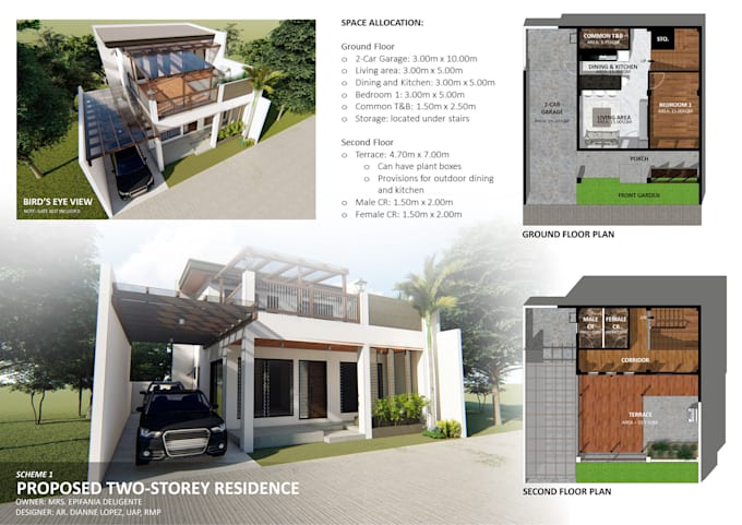 design your plans using cad or revit as your architect