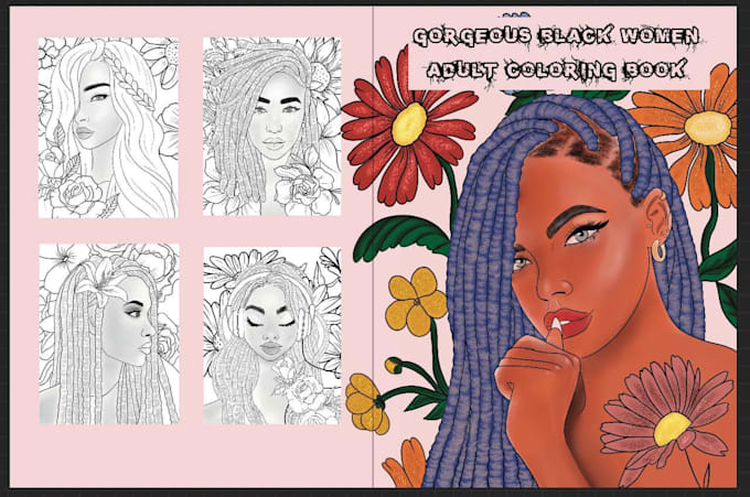 create unique and high quality illustrations for adult colorings books