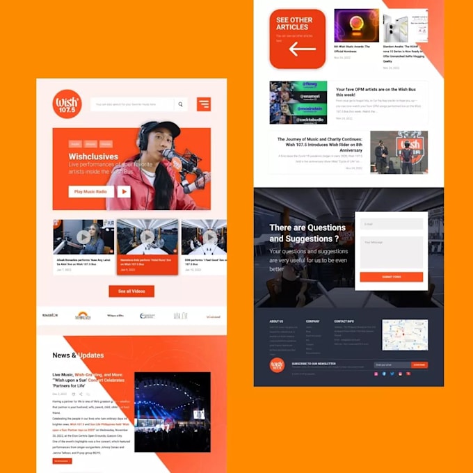 make an interactive UI UX website design