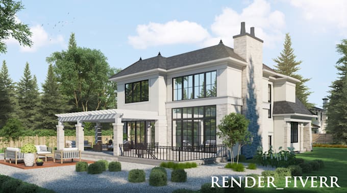 Create good quality exterior rendering for you by Renderfiverr | Fiverr