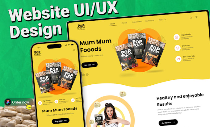 do figma website design, website mockup, website UI UX, figma landing page