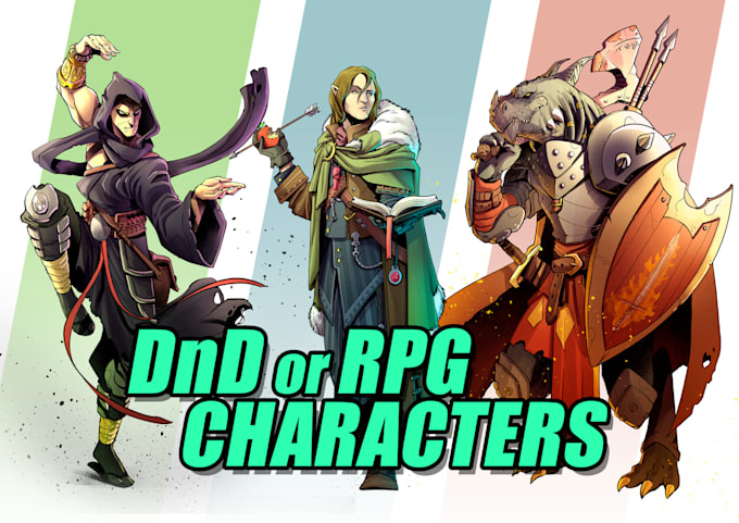 draw your dnd character or party art