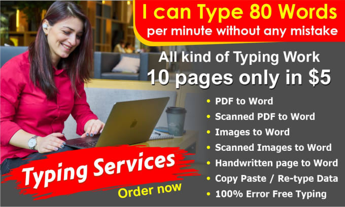 Do Fast Typing Retype Scanned Documents Data Entry Work By Hprint Fiverr 3616