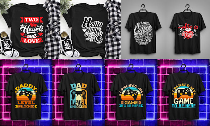 do awesome custom trendy modern typography t shirt design