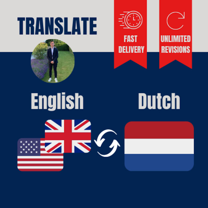 Translate english to dutch and dutch to english by Laurensvdkelt Fiverr