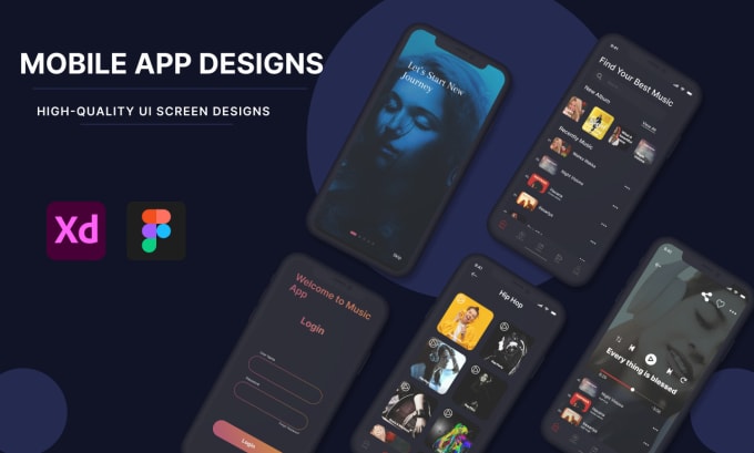 Do website ui design, , mobile app ui ux design, dashboard by ...