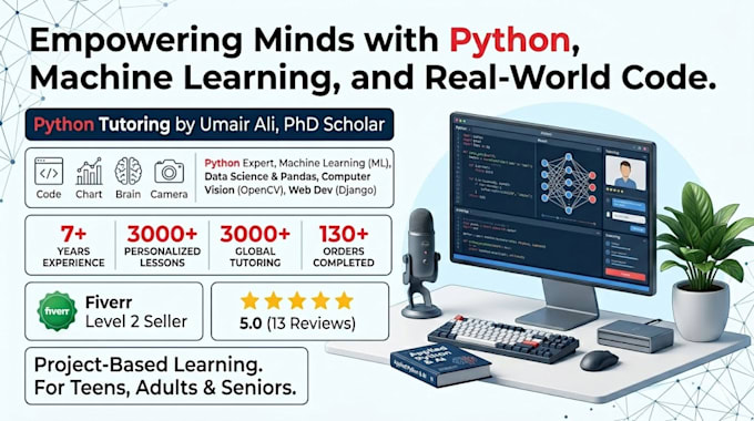 tutor python coding lessons with 3000 plus hours experience