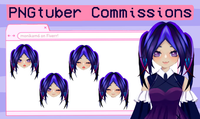 draw pngtuber 2d avatar or animate