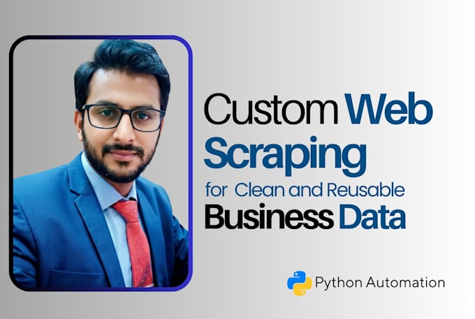 do data scraping, data mining and python web scraping