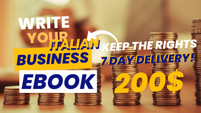 write your ebook in italian