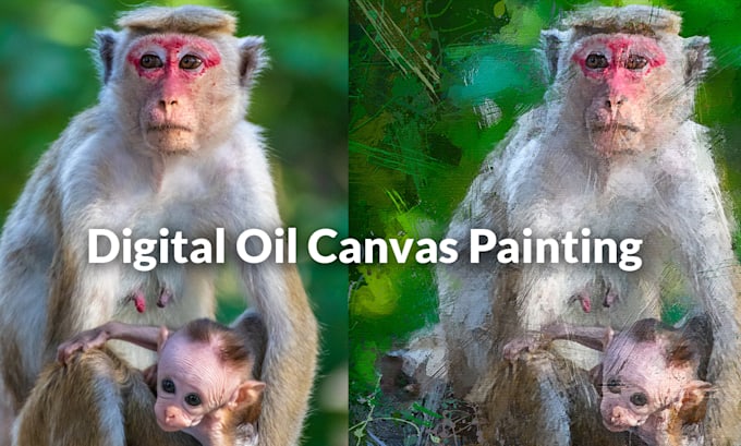 convert your image to digital painting canvas