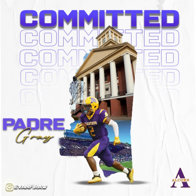 Make your college football commitment post by Ebomb2 Fiverr