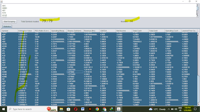 build application software for data entry and scraping