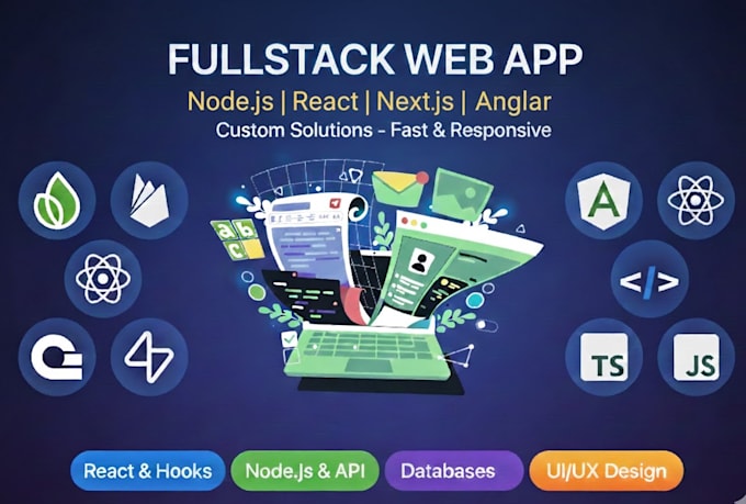 create website using HTML, CSS, node js, react js, angular