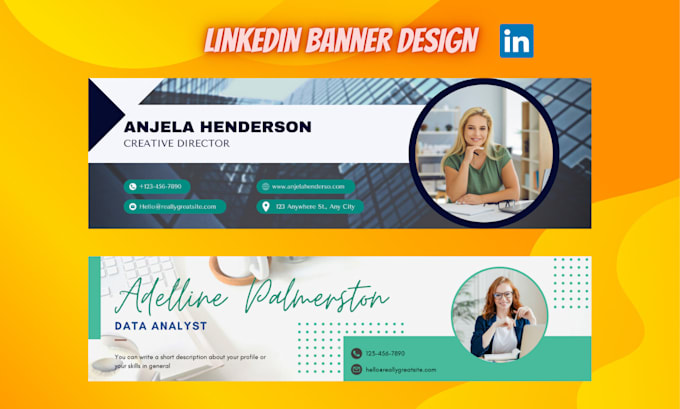 design a professional linkedin banner