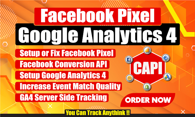 setup meta pixel,facebook conversion api,ga4,google tag manager