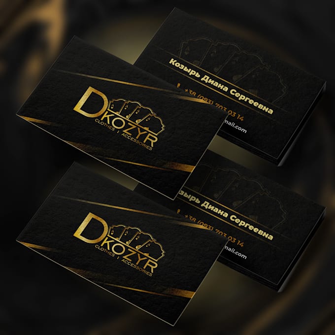 design business card with two concepts within 24 hours