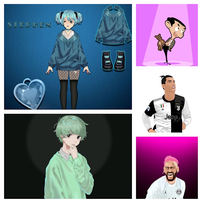 Design a cartoon character or digital illustration design for you by ...
