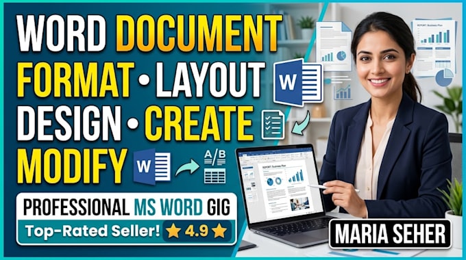 do microsoft word document formatting, layout and redesign