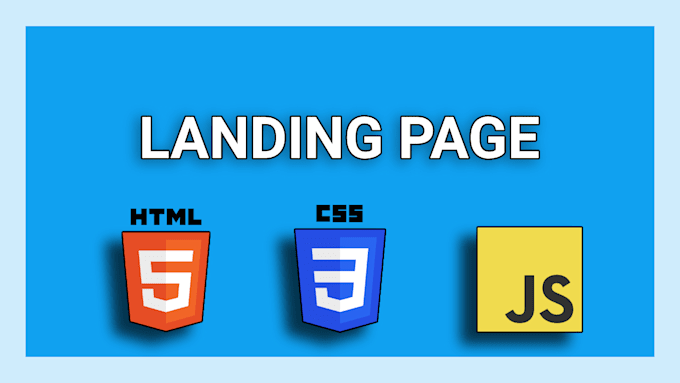 Make a landing page for your website html, css, javascript by ...