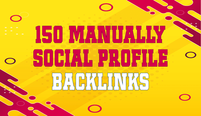 do 150 profile backlinks manually unique domains da 70 90