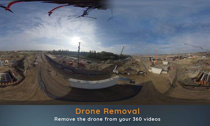 remove the drone from your 360 videos