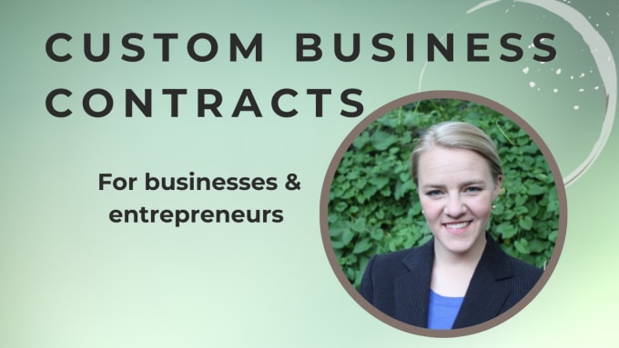 write any custom legal contract for your business