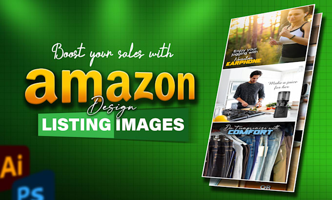 design product listing image and showcase lifestyle image