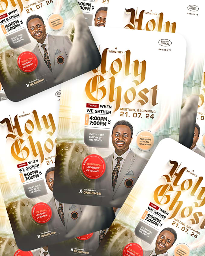 do premium church poster and social media poster