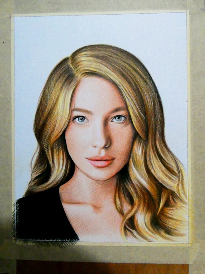 Draw an amazing realistic portrait from a photo by Mikemey Fiverr