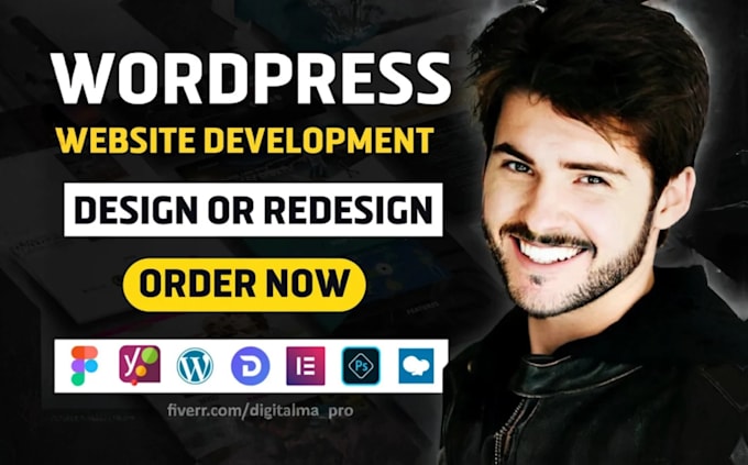 do wordpress website development, design or redesign wordpress, elementor expert