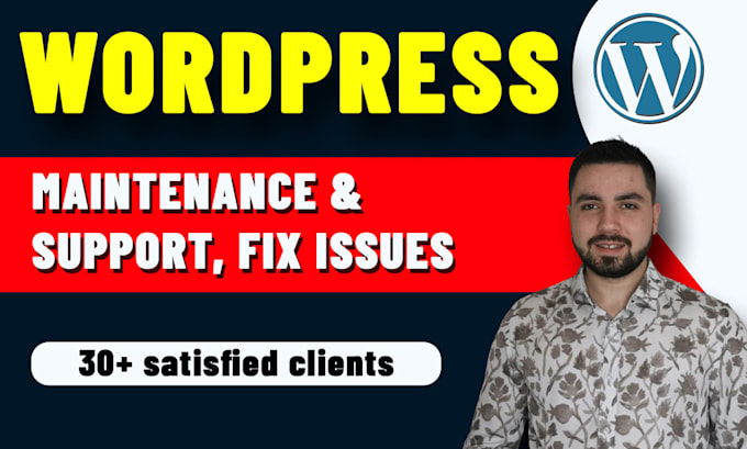 provide maintenance and support for your wordpress website