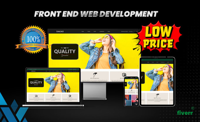 Do frontend web development with react, html, css, and js by Dileesha ...