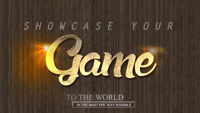 create an epic game trailer to hype your fans