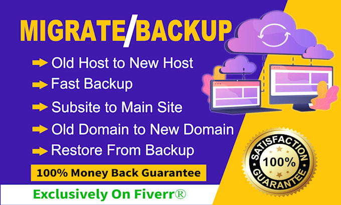 migrate backup restore transfer wordpress or any website