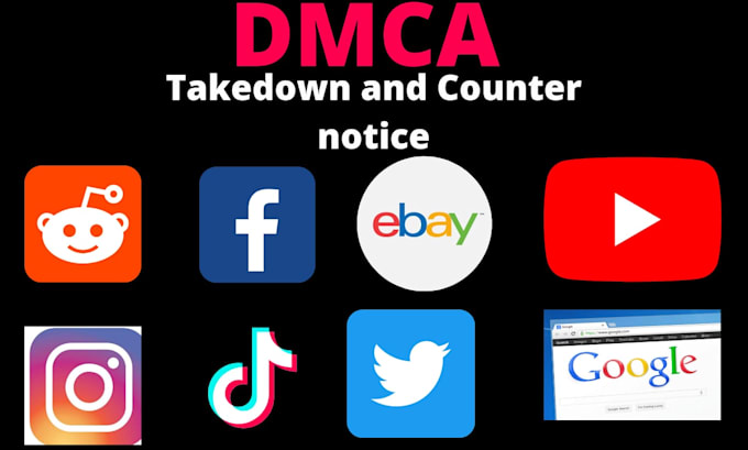 remove copyright content from google ,yt,facebook,ig,reddit,tiktok under dmca