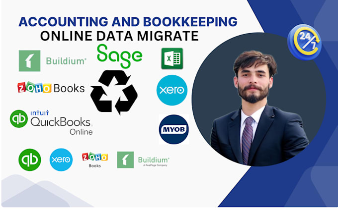 migrate your accounting data from quickbooks to zoho ,xero , sage