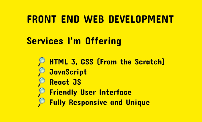 Be your front end developer in html, css and javascript by Pragatheesh ...