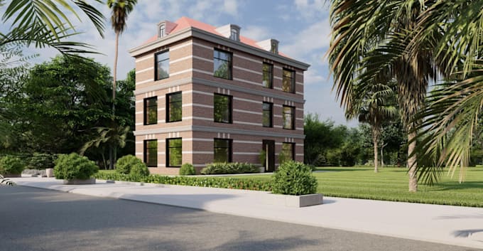 design, model and render exterior for your house, 3d floorplan, landscape design