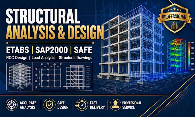 do structural analysis and design using etabs, sap2000, or safe