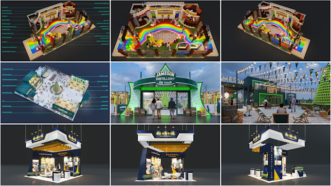 provide highly professional exhibition booth design, stage designs, trade shows